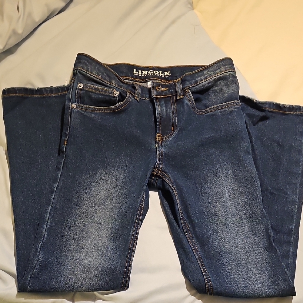 Blue Slim Fit Jeans with Contrast Stitching